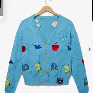 Her Universe Blue Cardigan with Playful Embroidery